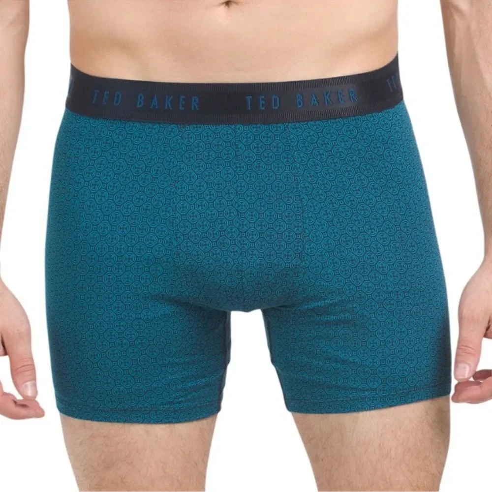 Ted Baker S-XL Multicolored Black Navy Blue Teal Boxer Briefs